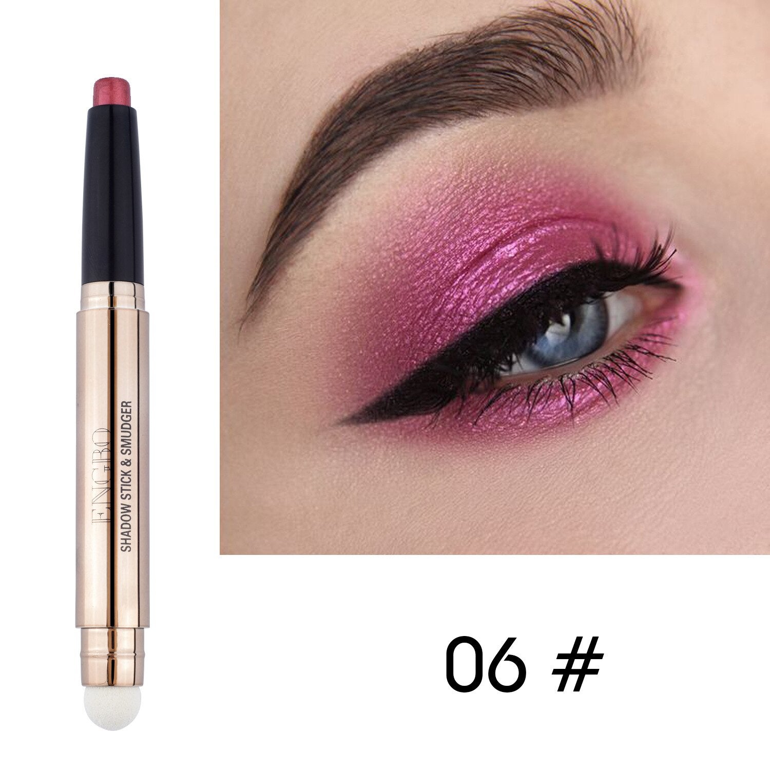 New Double Head Single Color Eyeshadow Pencil Lying Silkworm Shadow Stick Highlights Cosmetic Makeup Lasting Beauty Smoky