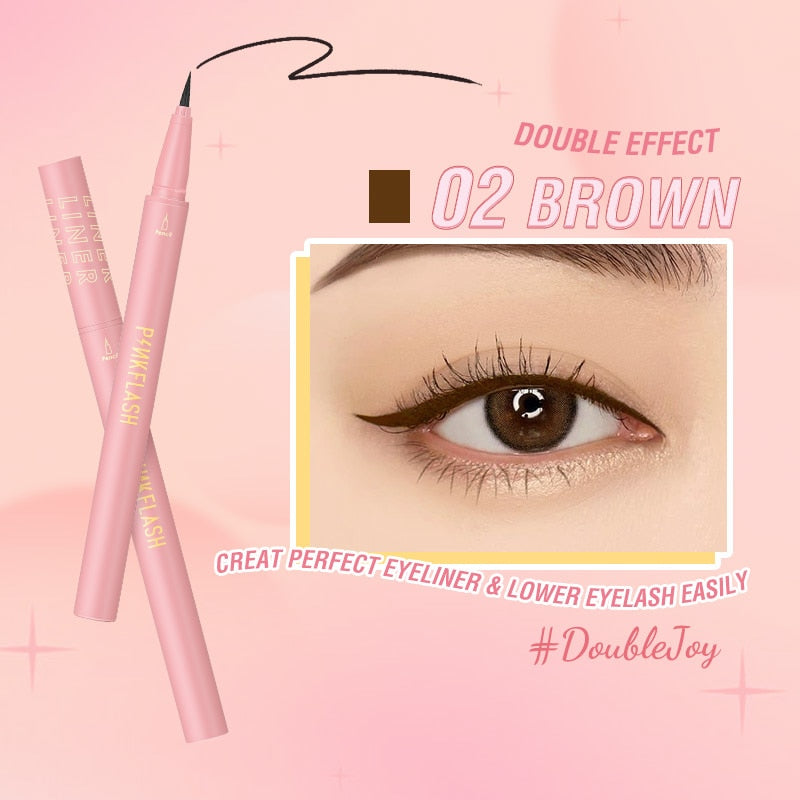 DoubleJoy Hypersharp Quick-drying Waterproof Black Liquid Eyeliner for Perfect Long-lasting Eye Liner Pencil Makeup