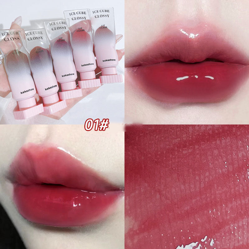 Long-lasting Velvet Lip Glaze Pigment Transparent Ice Cube Matte Lipstick Non-Stick Cup Waterproof Sexy Lip Gloss Wholesale