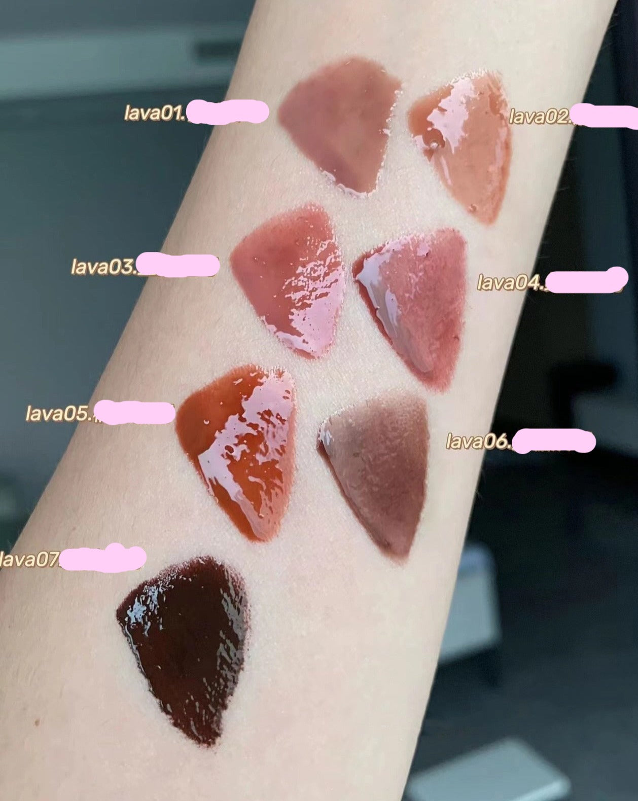 Punk Dark Brown Mirror Water Lip Gloss Red Lip Glaze Transparent Glass Lip Oil Waterproof Liquid Lipstick Nude Clear Tint Makeup