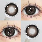 2pcs Brown Colored Beautiful Pupil Contact Lenses Cosmetic for Eyes With Diopter Natural Prescription Large Diameter New