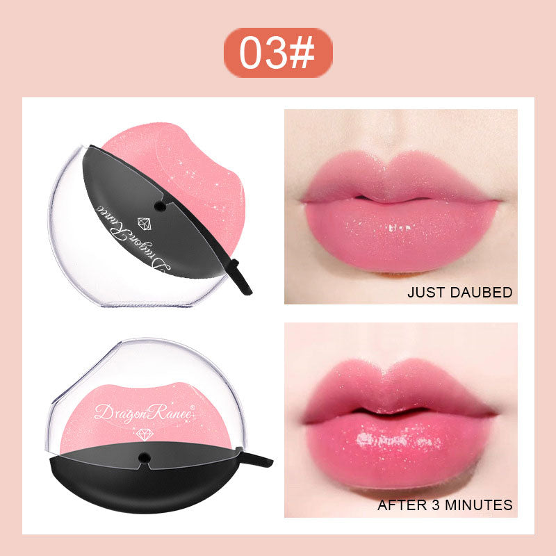 Matte Velvet Lip-shaped Lipstick Temperature Change Lazy Lip Sticks Waterproof Nonstick Cup Lipgloss For Makeup Wholesale