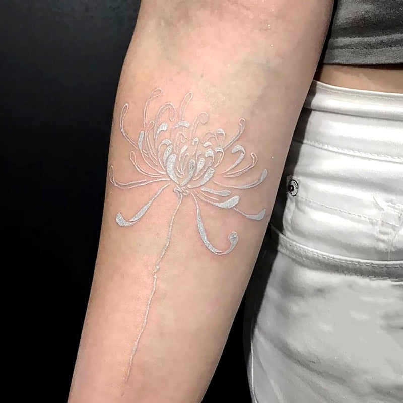 Waterproof Temporary Tattoo Sticker New Craft White Daisy Bracelet Tattoo Flash Tattoo Wrist Female