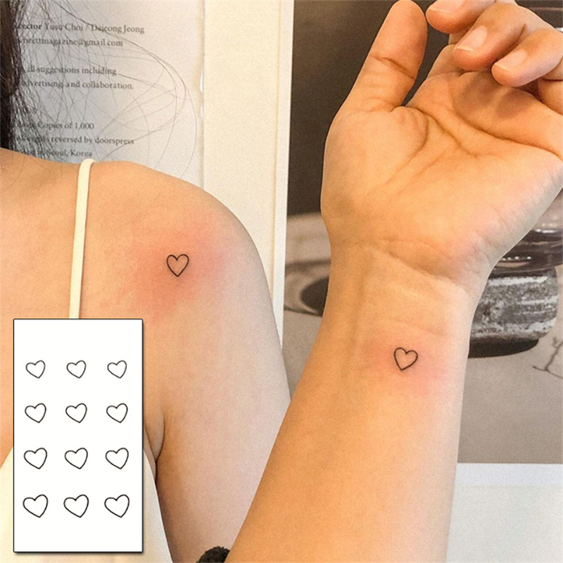 Cute Black Bear Design Waterproof Temporary Tattoo Ladies Men Body Art Fake Tattoo Sticker