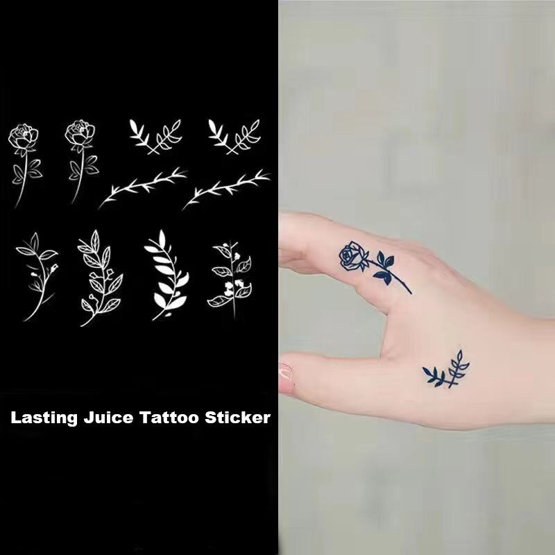 Waterproof Temporary Tattoo Sticker Black Sexy Butterfly Finger Sticker Body Art Fake Tattoo Flash Tattoo Back Of Hand Female