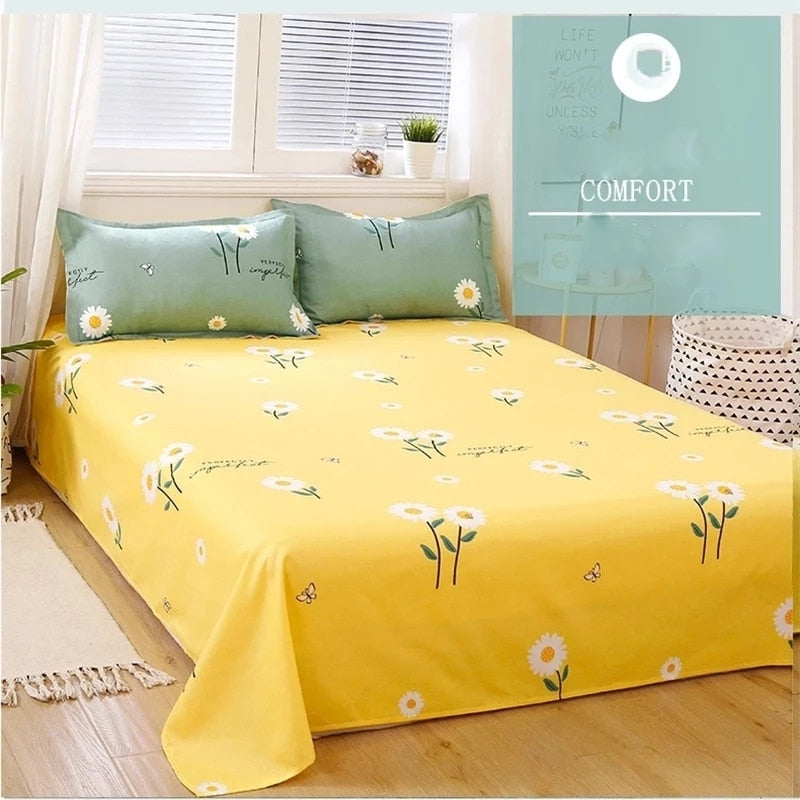 Cute Dinosaur Print Queen Size Bedding Set King Size Daisy Printed  Duvet Cover Set with Flat Sheets Cozy Durable Bedding Sets