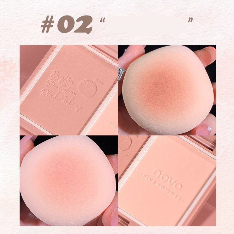Soft Natural Three-dimensional Blusher Powder Palette Silky Touch Cheek Makeup Peach Pink Blush Long-wearing Brighten Contour