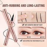 12pcs Eyeliner Pen Liquid Eye Liner Waterproof Smudge Proof Quick Drying Black Eyeliner Makeup for Women