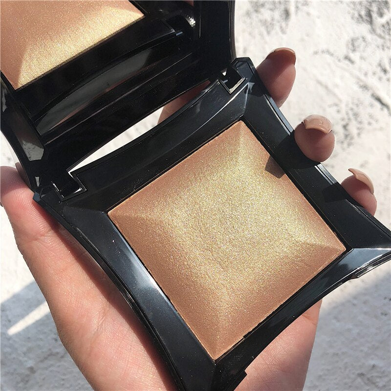 GUICAMI NEW Highlighter Makeup Shimmer Powder Highlighter Palette Base Illuminator Highlight Face Contour Golden Bronzer