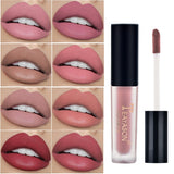 12 Colors Moisturizing Nude Lip Gloss Waterproof Velvet Matte Liquid Lipsticks Long Lasting Makeup Red Brown Lip Tint Cosmetic