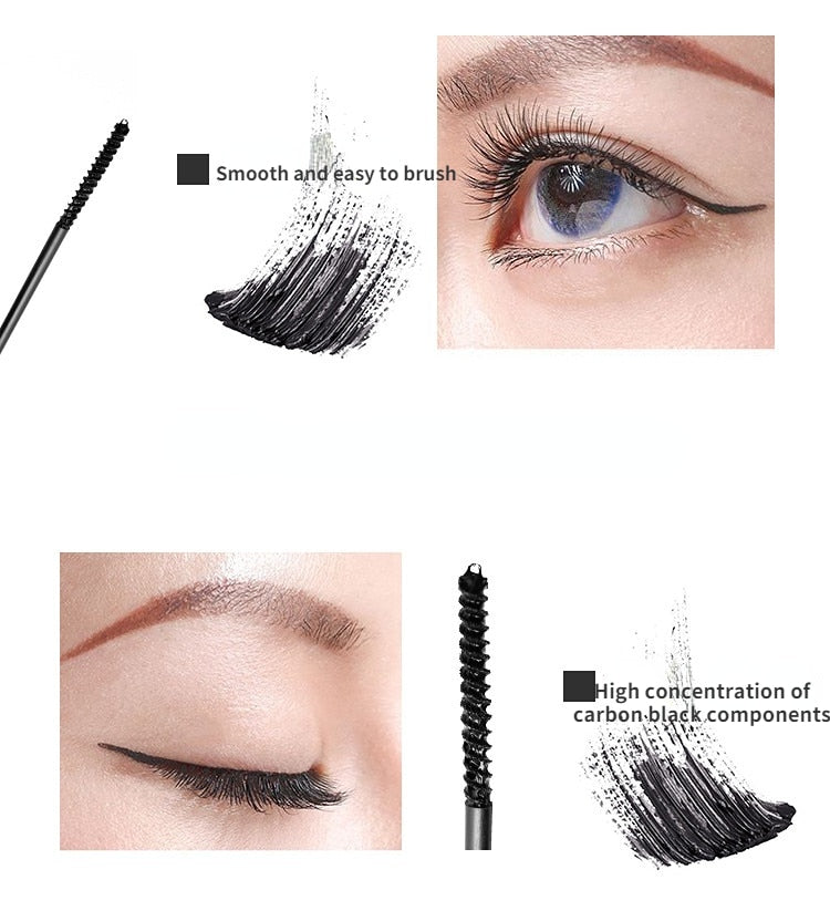 1 Pcs Curling Mascara Ultra-fine Small Brush Head Mascara Slim And Thick Curling Anti-sweat Non-smudge Curling Mascara Comestics