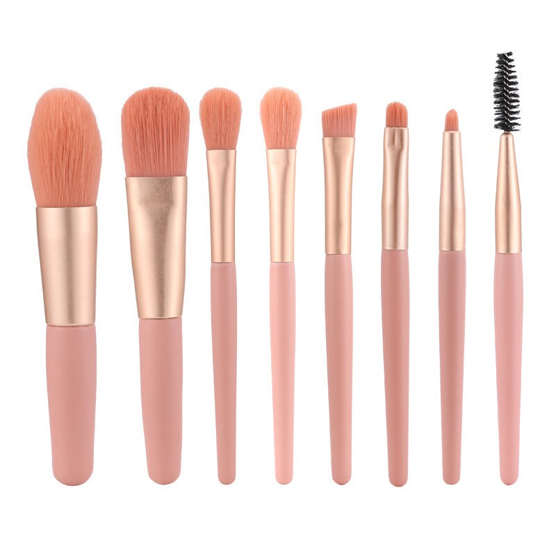 8 Makeup Brush SetsEye ShadowBlush, Powder RepairHigh Gloss Foundation Brush, LipBrush, Beauty ToolsFull Set of Brushes.