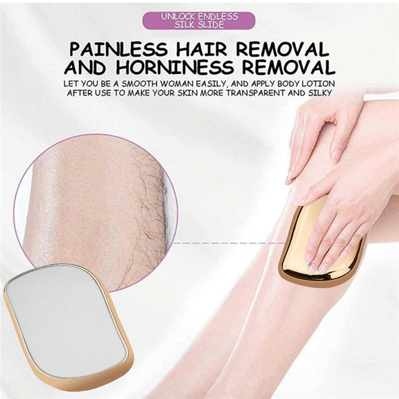 Nano Crystal Physical Hair Removal Bleame Crystal Hair Eraser Painless Safe Epilator Easy Cleaning Reusable Glass Hair Removal