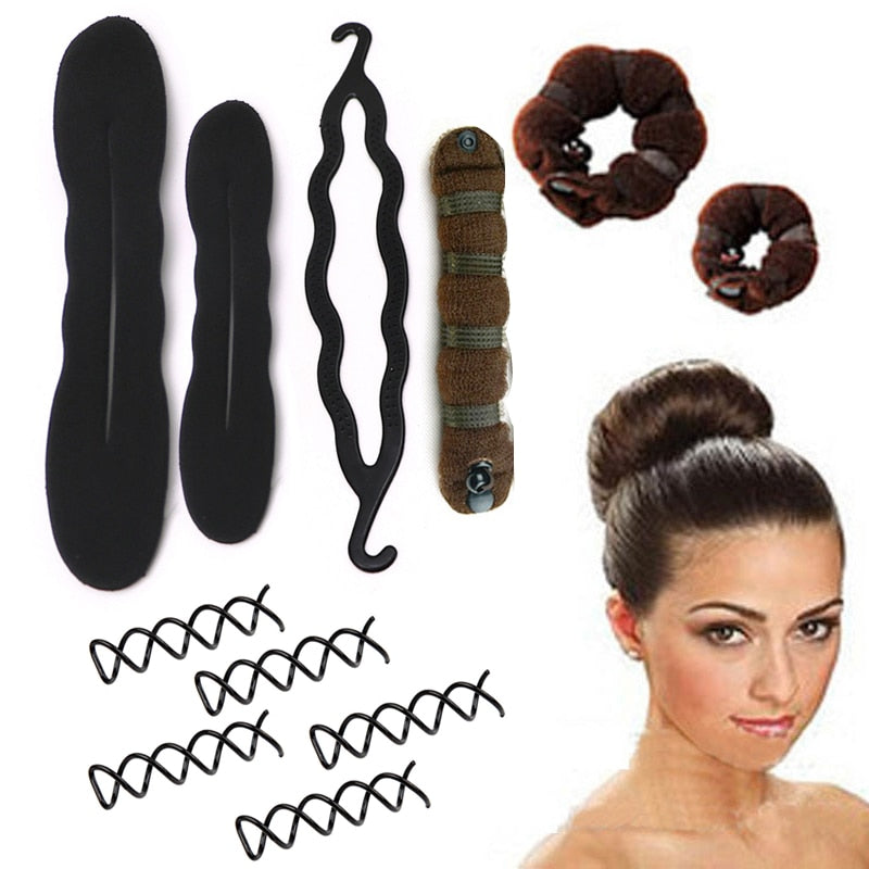 Magic Donut Bun Maker DIY Women Hair Accessories Braid Styling Hairpins Barrettes Twist Hair Clips Hairstyle Braiding Tools