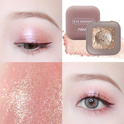 2019 novo Shimmer Loose Eye Shadow Powder Makeup Pigment Waterproof Glitter Eyeshadow 3D Nude Metallic Eyes Powder Cosmetics