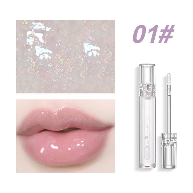 Mirror Lip Glaze Waterproof Lip Gloss Lips Makeup Set Transparent Lip Tint Water Shine Lip Balm Moisturizing Lipstick Cosmetics