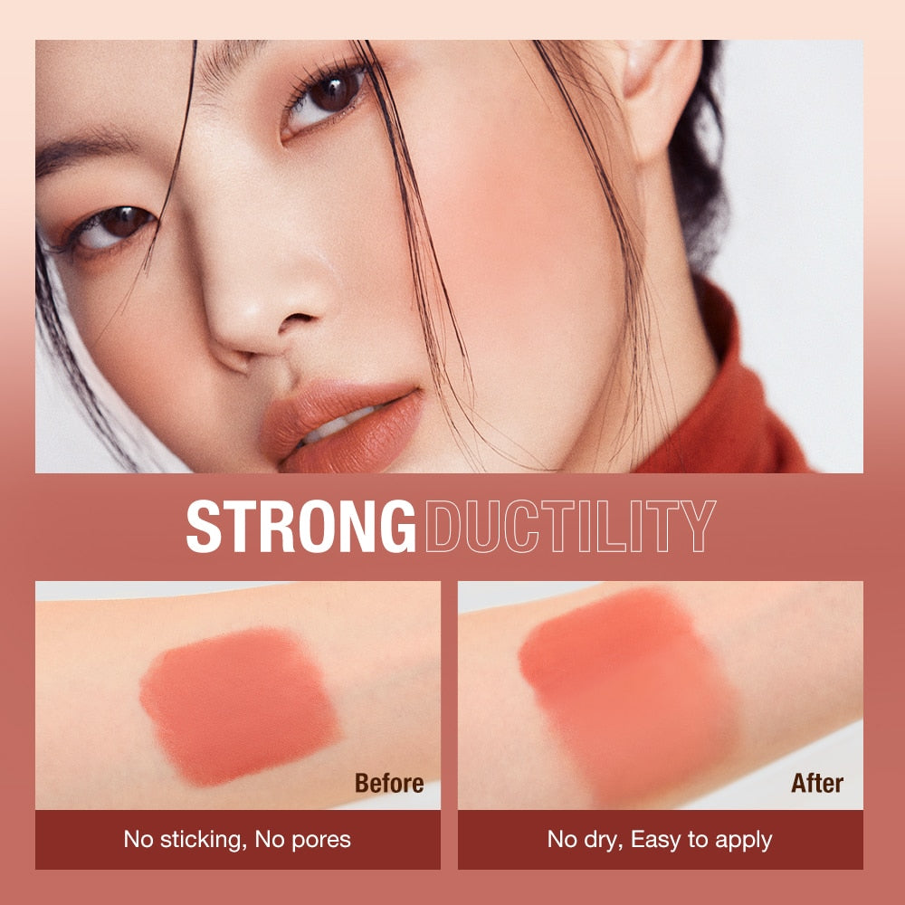Blush Stick Cream Blusher 6 Colors Blendable Waterproof Long-lasting Lip Cheek Eye Multi-use Stick Make-up for Women