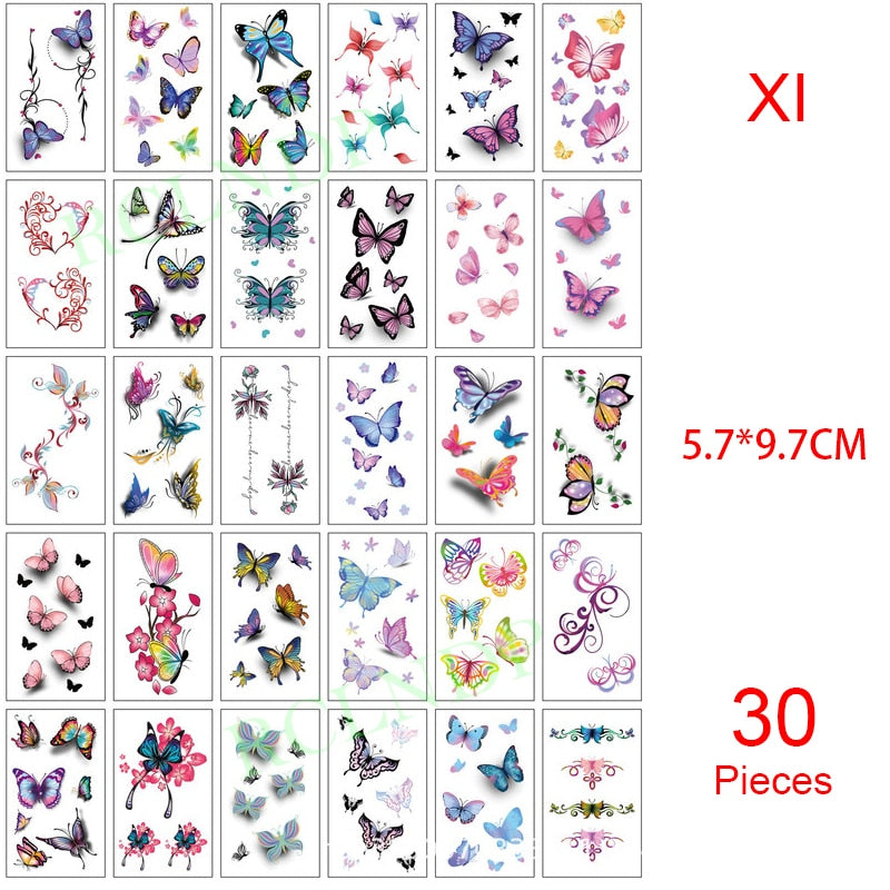 Temporary Tattoo Sticker set English words devil freedom Tatoo Flash Tatto Fake Waterproof stickers for Men Women girls 56 Pcs