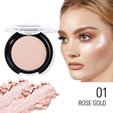 Oklulu Shimmer Shine Highlighter Palatte Smooth Radiant Highlighter Makeup Powder Illuminator Body Glitter for Face Cheekbone