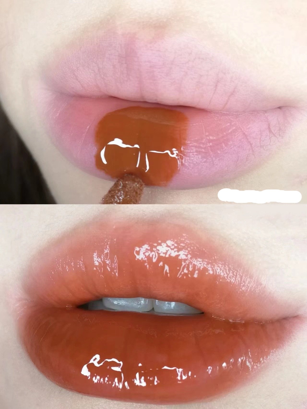 Punk Dark Brown Mirror Water Lip Gloss Red Lip Glaze Transparent Glass Lip Oil Waterproof Liquid Lipstick Nude Clear Tint Makeup