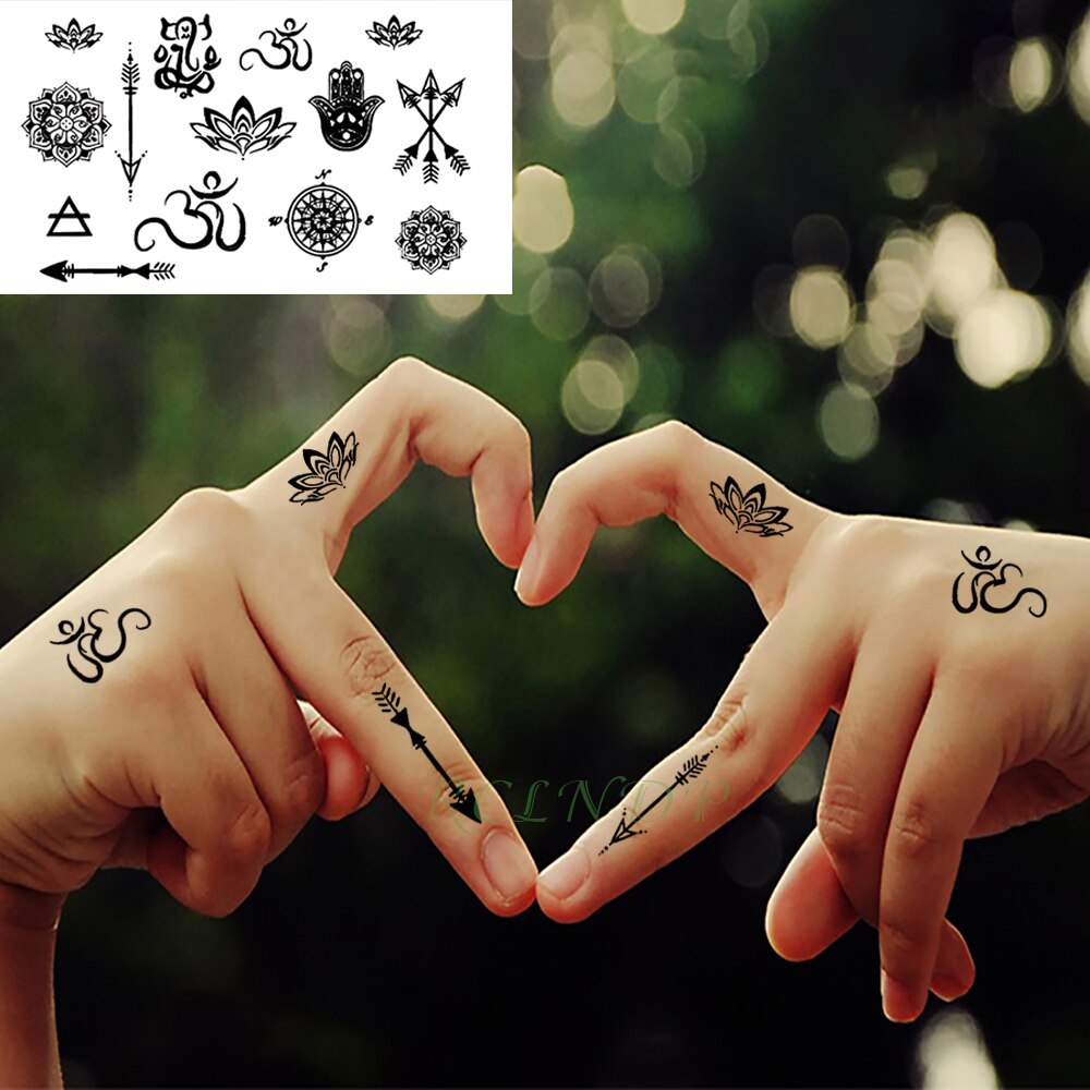 Waterproof Temporary Tattoo Sticker heartbeat wave French "it is the life" English letter women's tatto flash tatoo fake tattoos