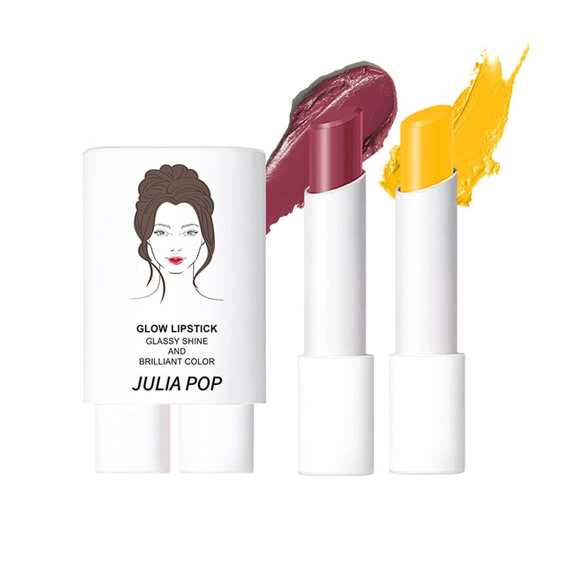 2 Pcs Long-lasting Sexy Double-tube Lipstick Waterproof Lips Sticks Not Easy To Dip In The Cup Korean Cosmetic Tools Wholesale