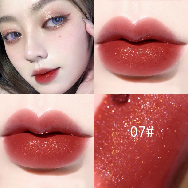 Mini 10 Colors Liquid Lip Gloss Waterproof Non-stick 24 Hours 1pc Long Lasting Velvet Matte Lipstick Lip Gloss Cosmetic Makeup