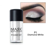 IMAGIC Glitter Eyeshadow Shimmer Shine Powder Eyes Makeup Highlight Shining Shimmer Diamond Brighten Professional Beauty Cosmeti