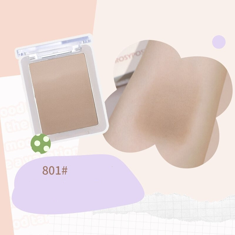 Natural Three-dimensional Gradual Brown Tone Facial Shadow Contour Palette Long-Laasting Soft Matte Face Bronzer Powder Cosmetic