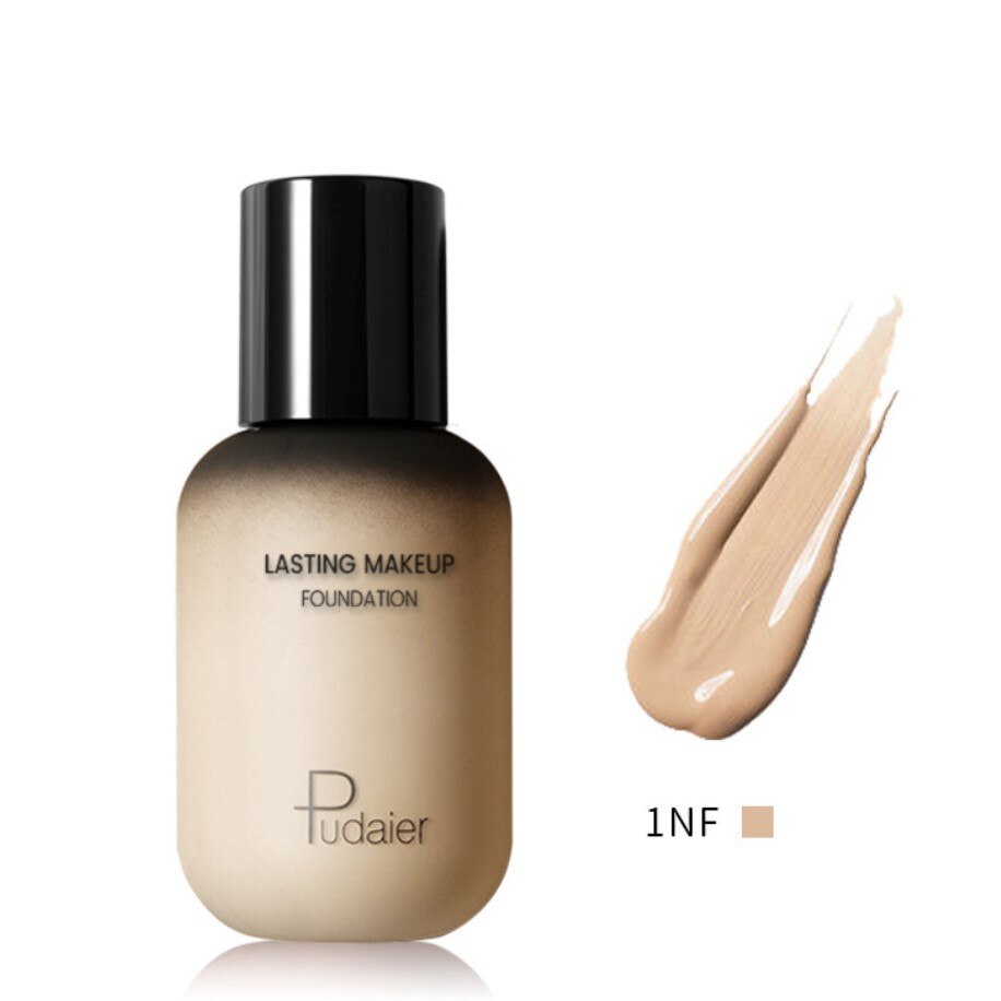 40ml Foundation Base Soft Matte Long Wear Oil Control Concealer Liquid Cream Women Makeup Waterproof  Dark Black Corrector