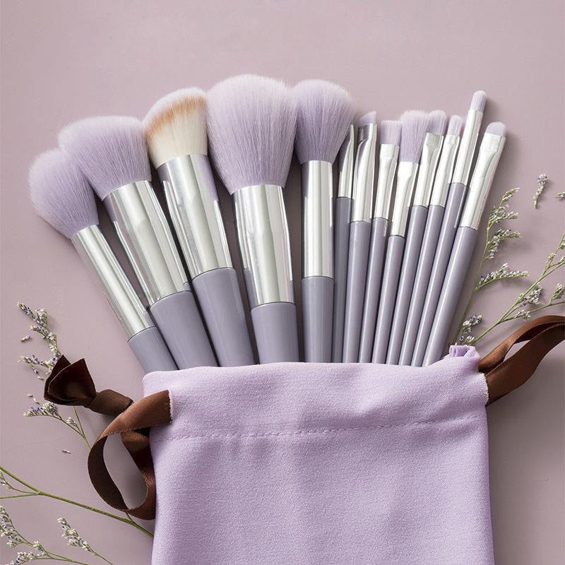 13Pcs Soft Fluffy Makeup Brushes Set For Cosmetics Foundation Blush Powder Eyeshadow Kabuki Blending Makeup Brush Beauty Tool