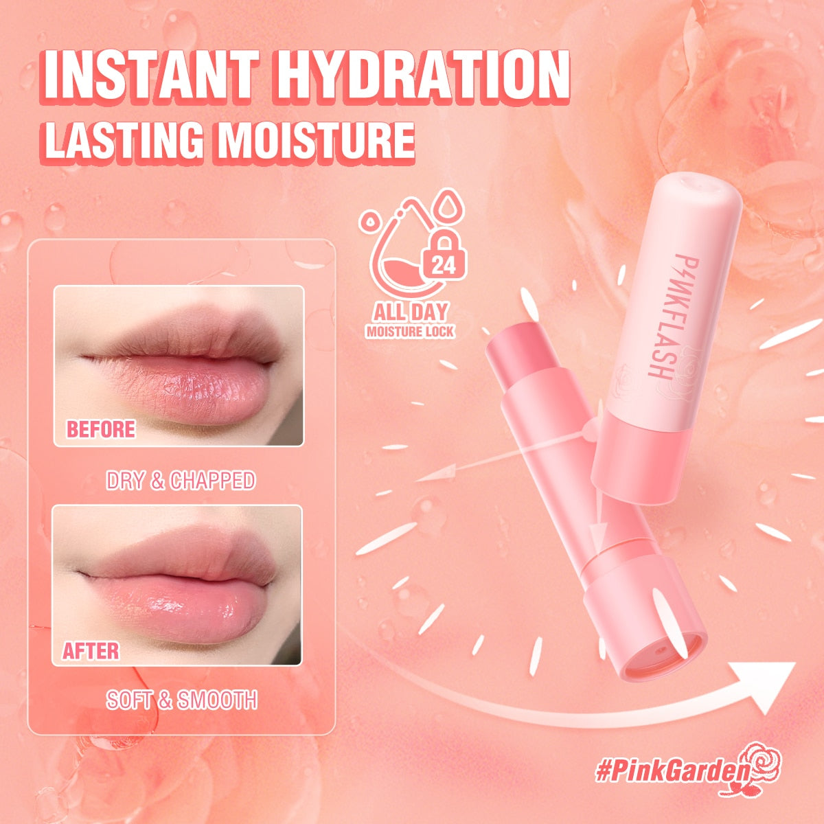 Moisture Lip Balm Long-Lasting Natural Lipstick Lip Care Deep Hydration Natural Repair Nourish Lip Gloss Repair Makeup