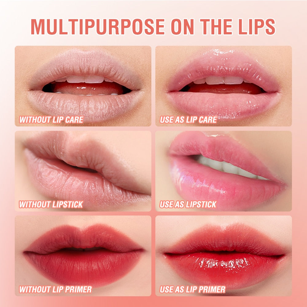 12pcs Lip Balm Colors Ever-changing Lips Plumper Oil Moisturizing Long Lasting With Natural Beeswax Lip Gloss Makeup