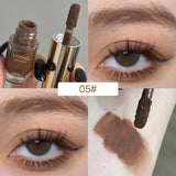 Oklulu Brown Glitter Liquid Eyeshadow Stick Contour Blush Pigment Fine Shimmer Matte Natural Cheek Milk Coffee Shadow Cream Eye Makeup