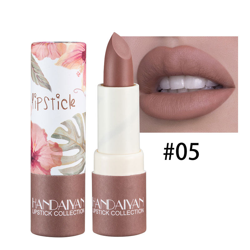 Long-lasting Velvet Lip Glaze Pigment Transparent Ice Cube Matte Lipstick Non-Stick Cup Waterproof Sexy Lip Gloss Wholesale