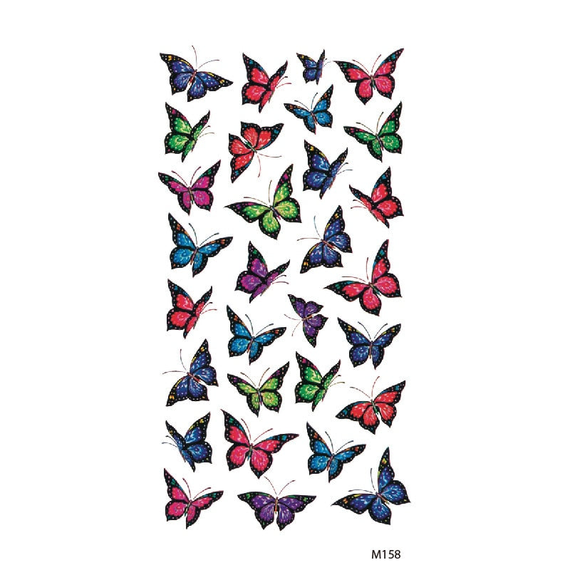 Butterfly Fake Tattoo Flash Transfer Tattoo Arm Leg Women Decal Waterproof Temporary Tattoo Sticker 1pcs