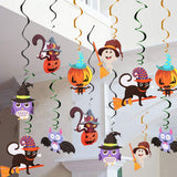 6pc Ceiling Hanging Swirl Halloween Party Hanging Decoration Home Horror House Festival Party Supplies DIY Event Party Ornaments