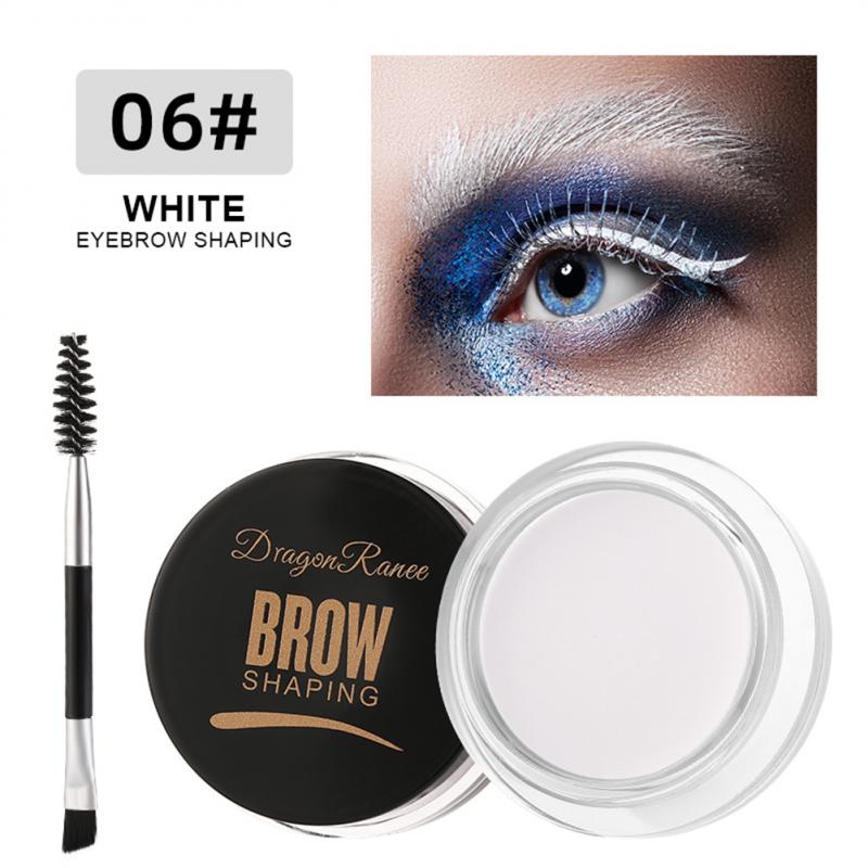 Natural Eyebrow Gel Wax Brow Soap 6 Color Tint Eyebrow Enhancers Waterproof Makeup Soap Brow Lift With Brush Make-up For Women