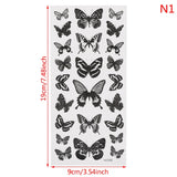 Butterfly Fake Tattoo Flash Transfer Tattoo Arm Leg Women Decal Waterproof Temporary Tattoo Sticker 1pcs