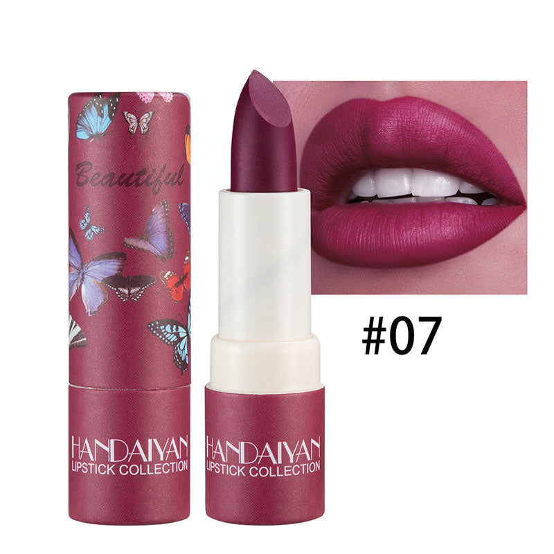 Long-lasting Velvet Lip Glaze Pigment Transparent Ice Cube Matte Lipstick Non-Stick Cup Waterproof Sexy Lip Gloss Wholesale