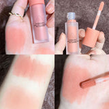 Cute Velvet Liquid Blush Matte Natural Cream Blusher Lasting Cheek Tint Orange Peach Blush Korean Makeup Maquillaje Wholesale