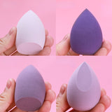 4pcs/box Fashion Make Up Mixer Cosmetic Puff Makeup Sponge Foundation Powder Sponge Beauty Tool Makeup Tool Accessories Boxed