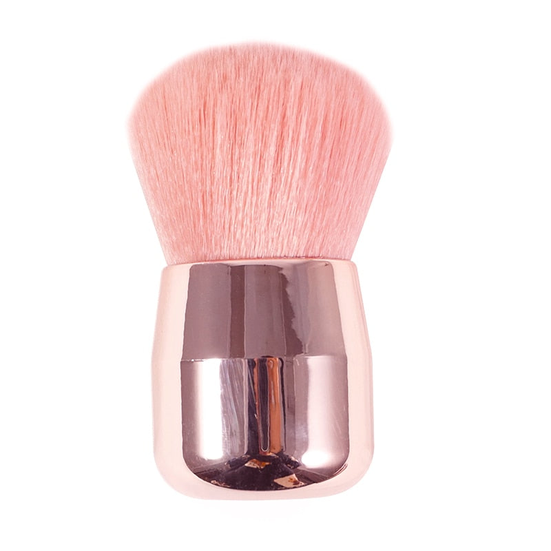 Loose Powder Brush Mushroom Head Makeup Brush Pink Single Powder Brush Set Makeup Powder Brush Soft Hair Girl Blush Brush