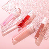 Transparent Crystal Lipgloss Shiny Mirror Moisturizing Lip Balm Glitter Liquid Lipstick Lip Oil Fruit Taste Lip Tint Wholesale