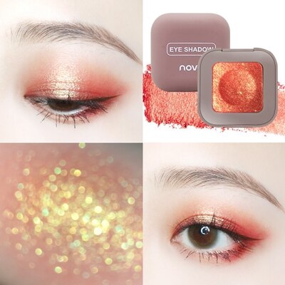 2019 novo Shimmer Loose Eye Shadow Powder Makeup Pigment Waterproof Glitter Eyeshadow 3D Nude Metallic Eyes Powder Cosmetics