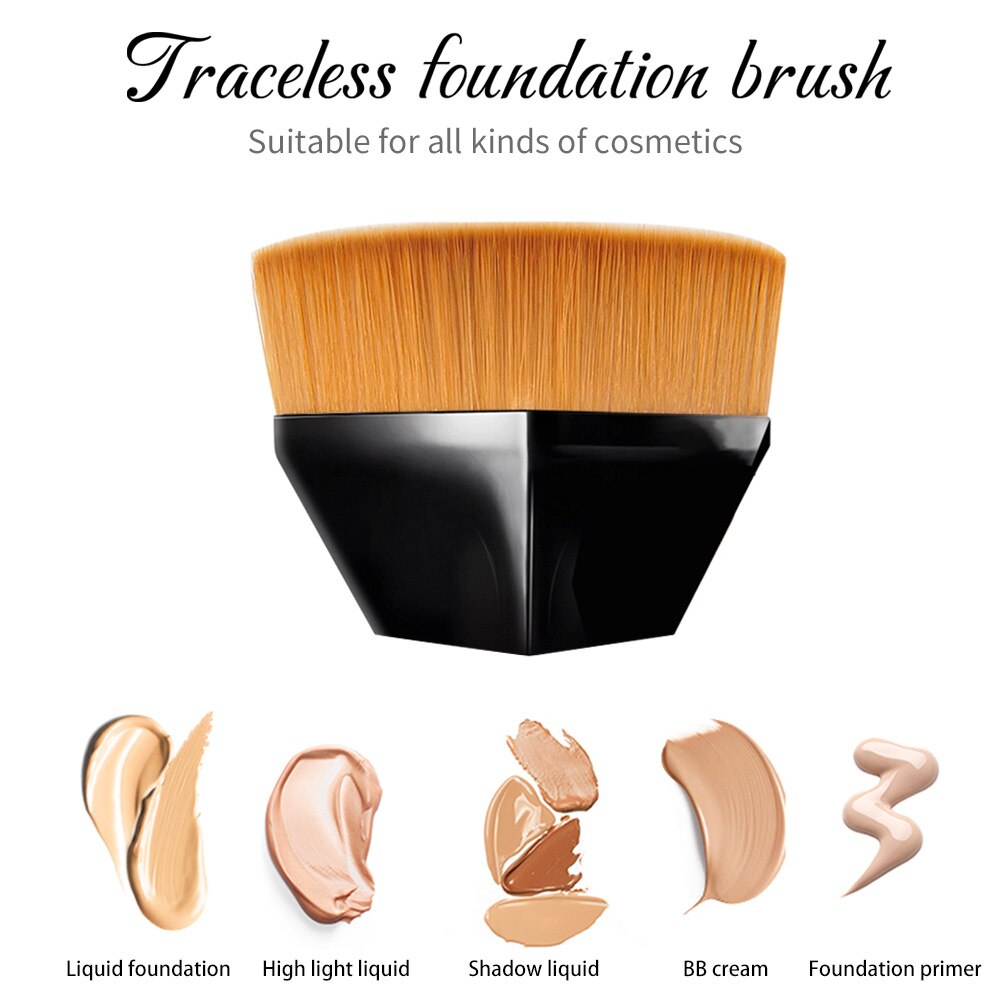 Super Soft Professional Makeup Brushes Foundation Brush Portable Face Blush Brushes for BB Cream Loose Powder Cosmetic Brush