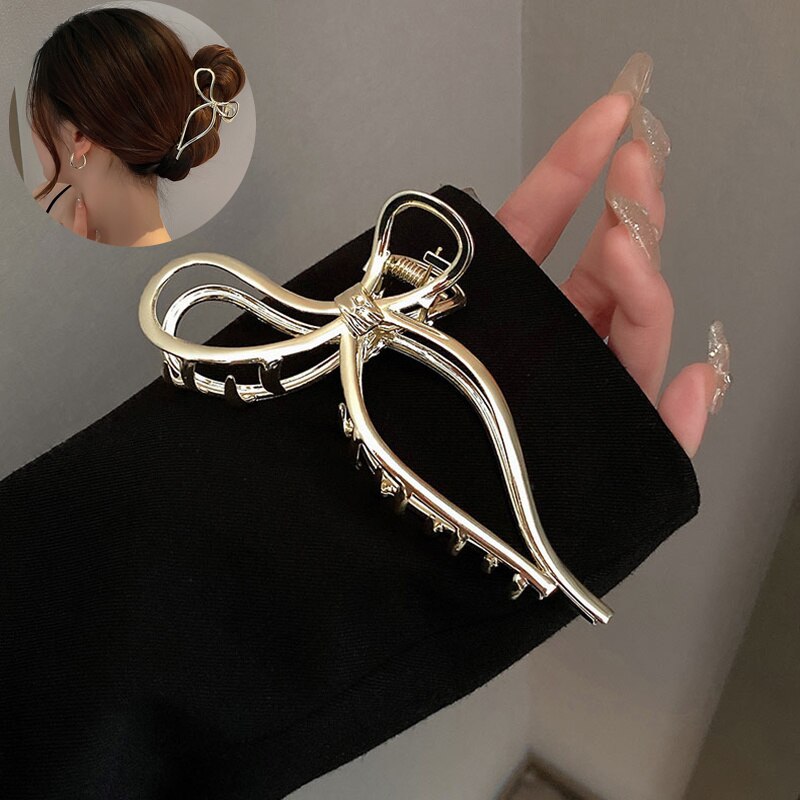 Fashion Women Hair Claw Clips Bath Crab Korean Pearl Cross Hairpins Barrette Headwear for Girls Fashion Hair Accessories Gift