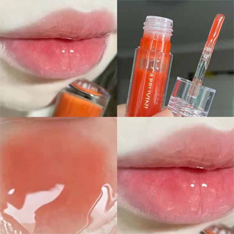 3/1 Pcs Crystal Jelly Lip Gloss Shiny Clear Mirror Moisturizing Glitter Liquid Lipstick Lips Oil Tint Care Makeup Wholesale