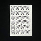 Waterproof Temporary Tattoo Sticker Black Sexy Butterfly Finger Sticker Body Art Fake Tattoo Flash Tattoo Back Of Hand Female