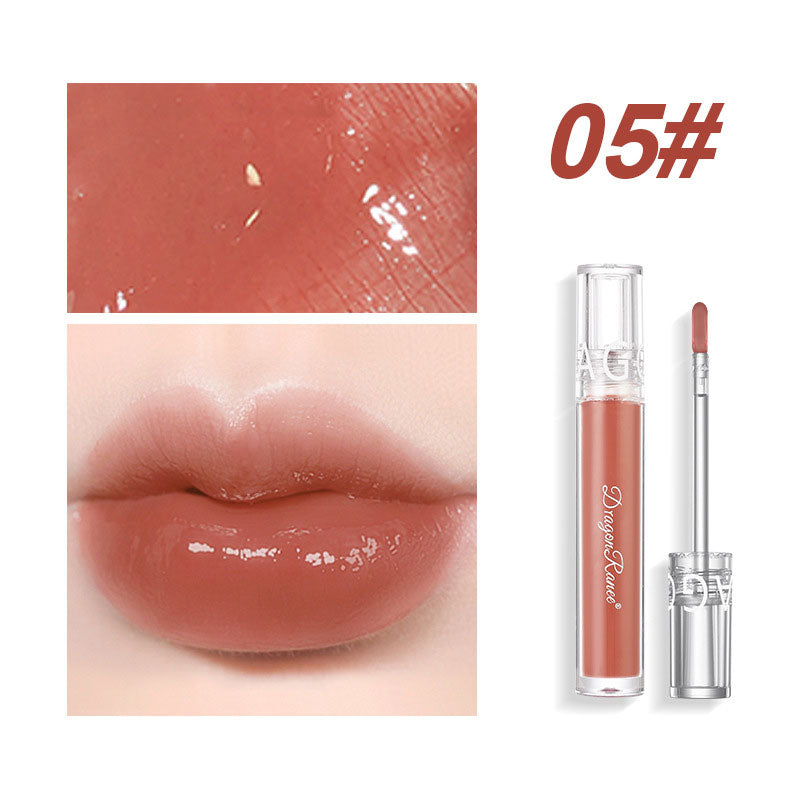 Transparent Crystal Lipgloss Shiny Mirror Moisturizing Lip Balm Glitter Liquid Lipstick Lip Oil Fruit Taste Lip Tint Wholesale